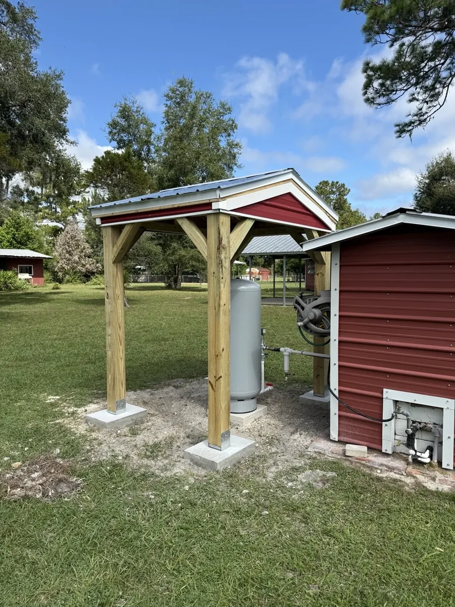 Custom well cover — side view